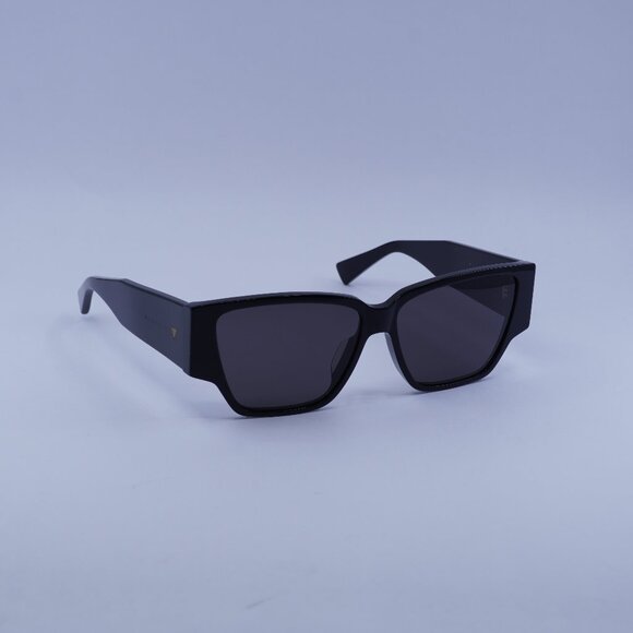 Bottega Veneta BV1285S 001 Sunglasses Black Square Frame, Grey Lenses main image 10
